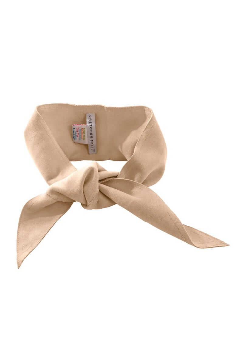 Suede Tie Belt - Winter White