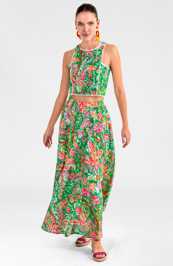 Sexy Summer Top - Vintage Vines (Kelly)