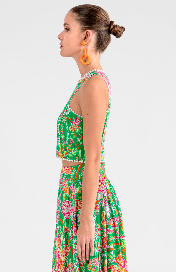 Sexy Summer Top - Vintage Vines (Kelly)