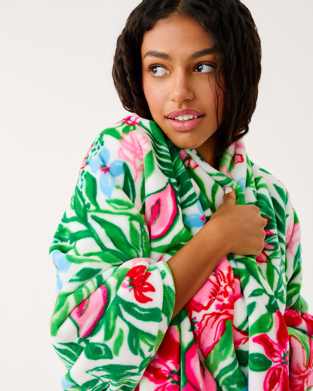 Paradise Engineered Blanket - Multi Glowing Gardens