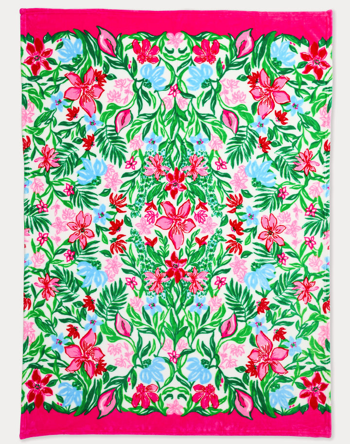 Paradise Engineered Blanket - Multi Glowing Gardens