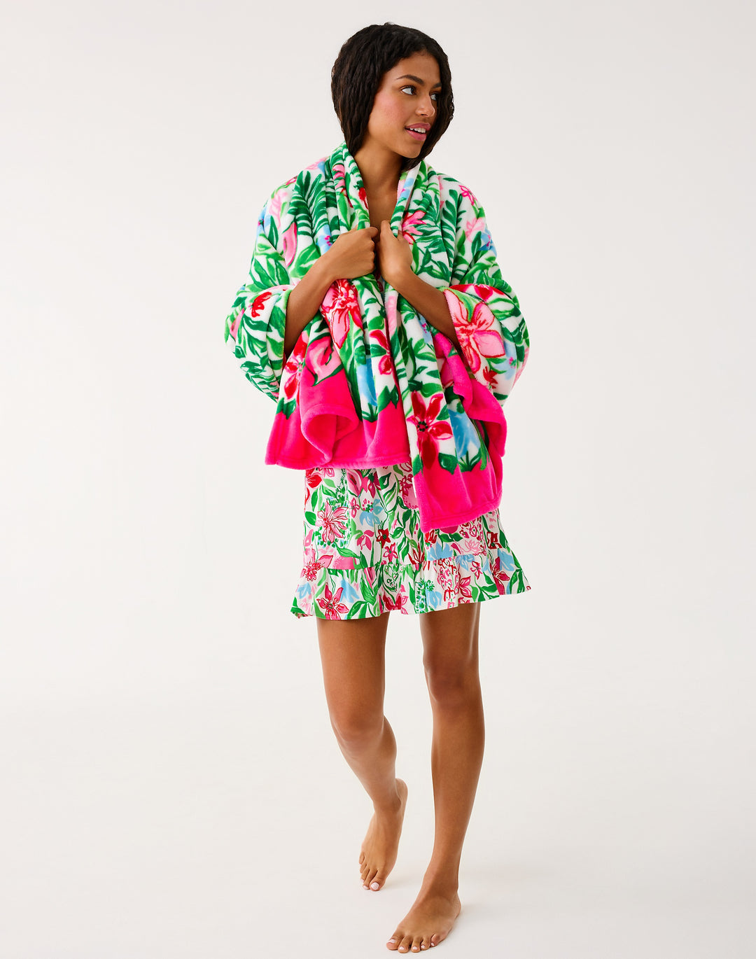 Paradise Engineered Blanket - Multi Glowing Gardens