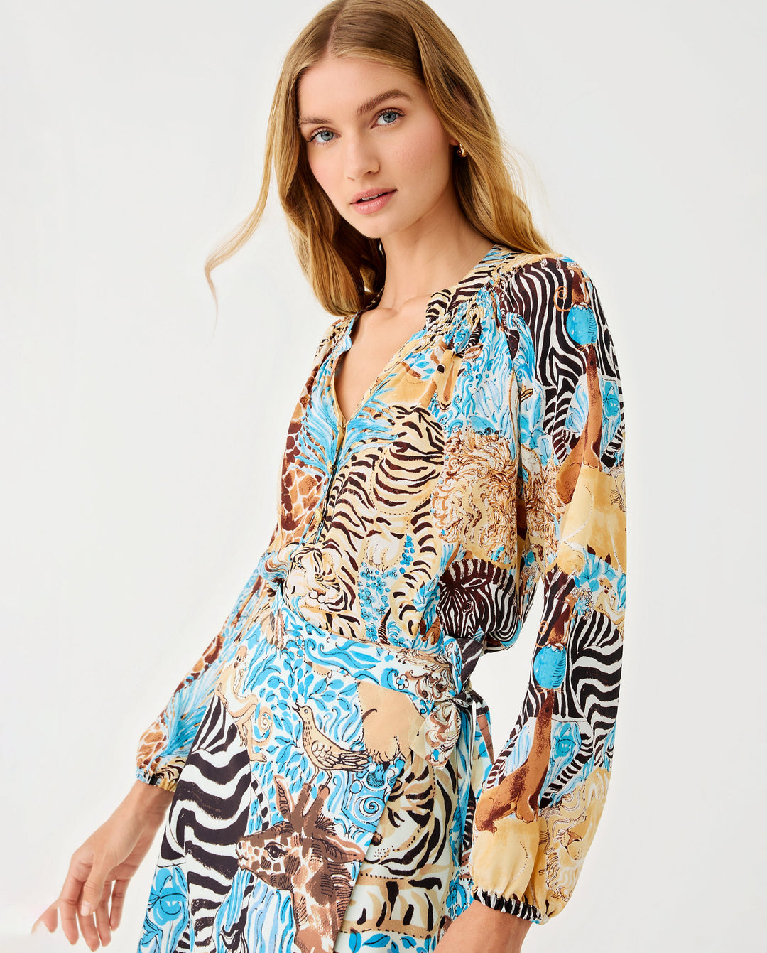 Elsa Top - Breezy Aqua Lillys Zoo