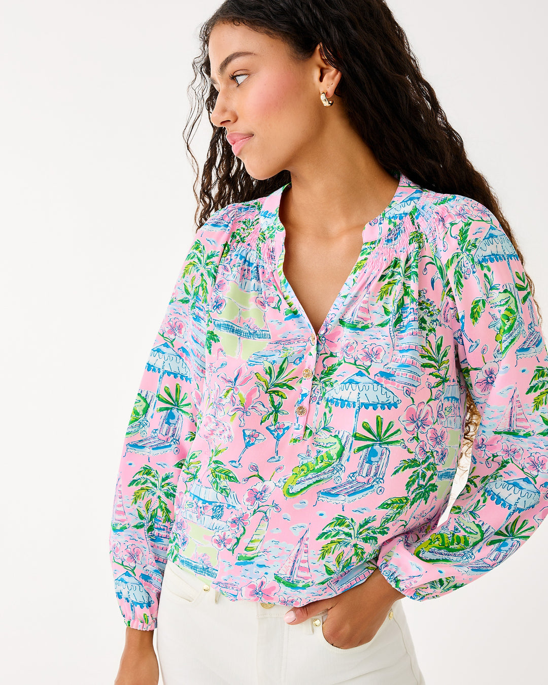 Elsa Top - Conch Shell Pink Sunny Dee