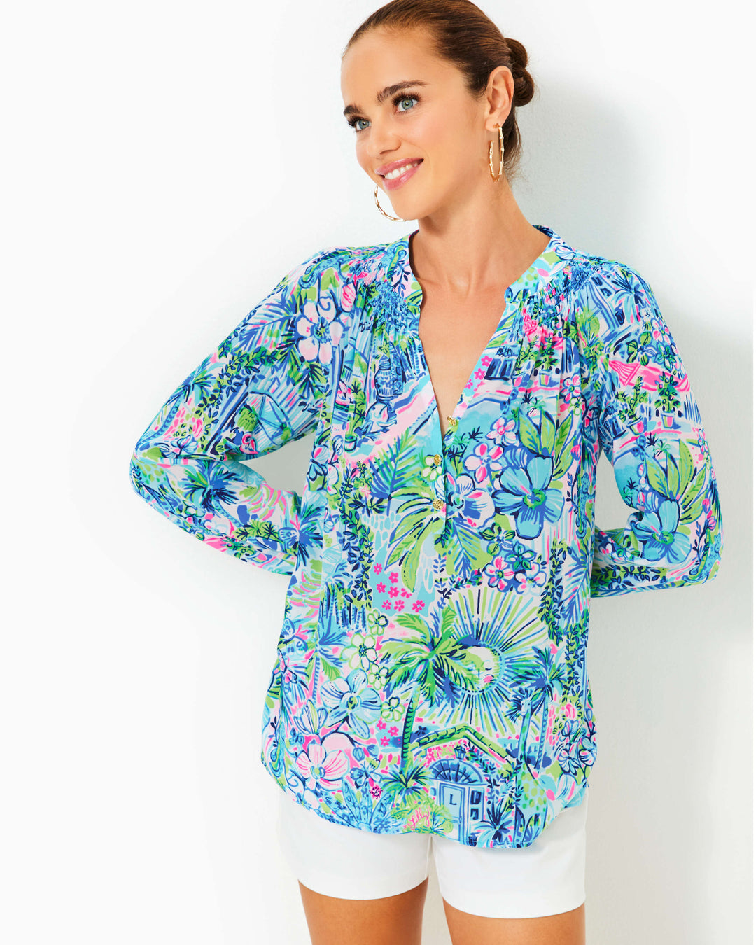 Elsa Silk Top - Multi Lillys House Anniversary