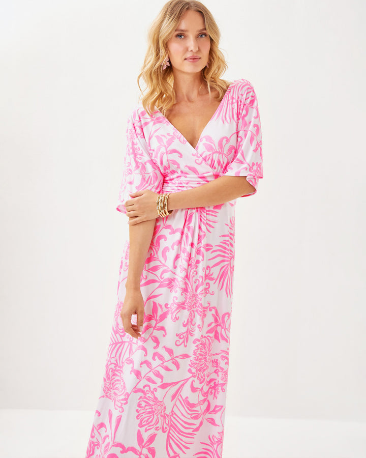 Parigi Maxi Dress - Rosseau Pink Glisten Sun