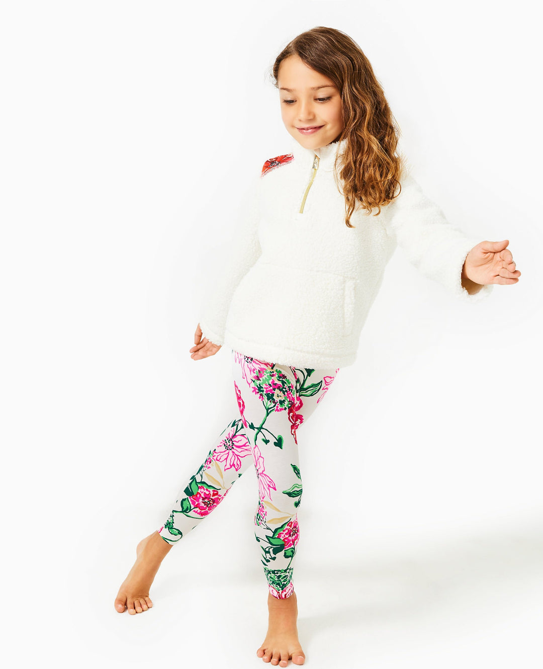 Girls' Maia Legging - Coconut Safari Sanctuary