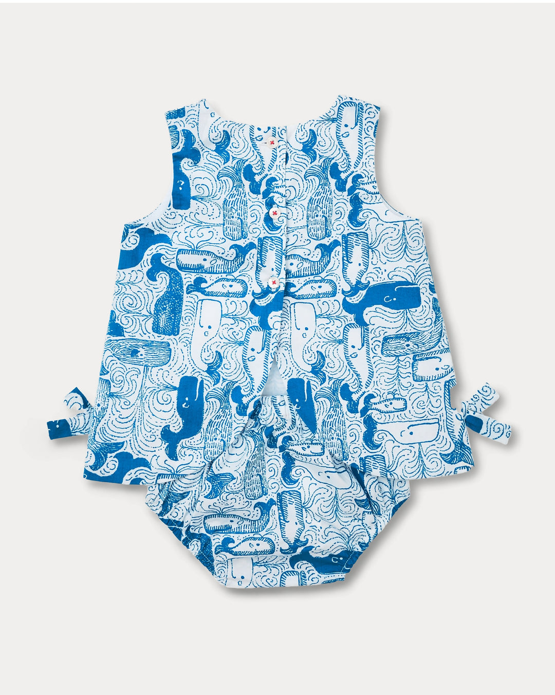 Baby Lilly Shift Dress - Nassau Blue Thar She Blows