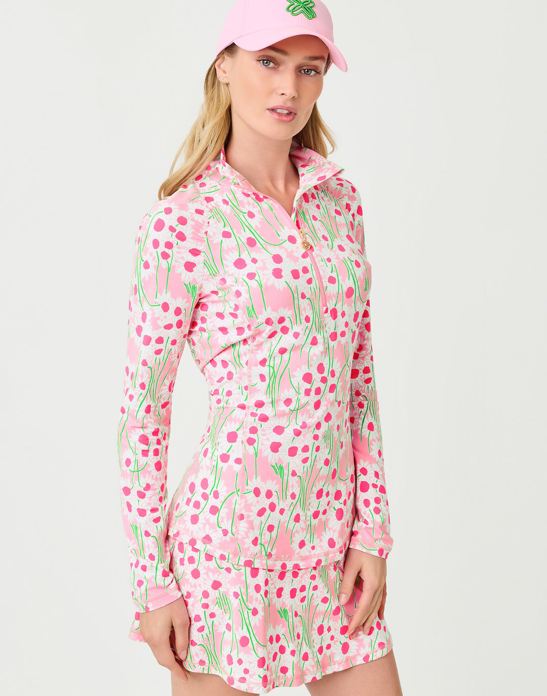 Justine Upf 50+ Half Zip - Conch Shell Pink Lil Sunny