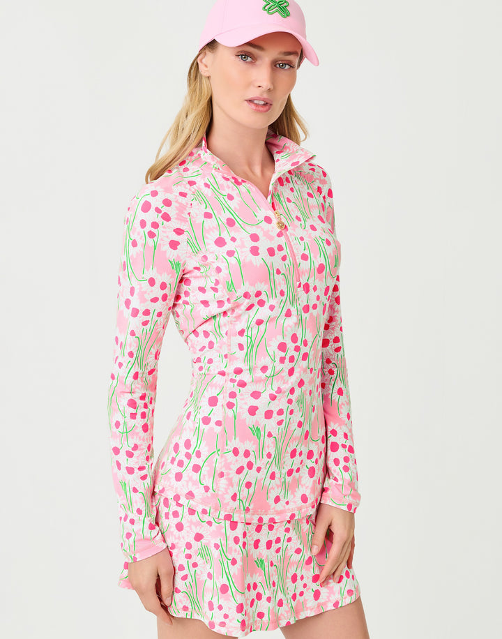 Justine Upf 50+ Half Zip - Conch Shell Pink Lil Sunny