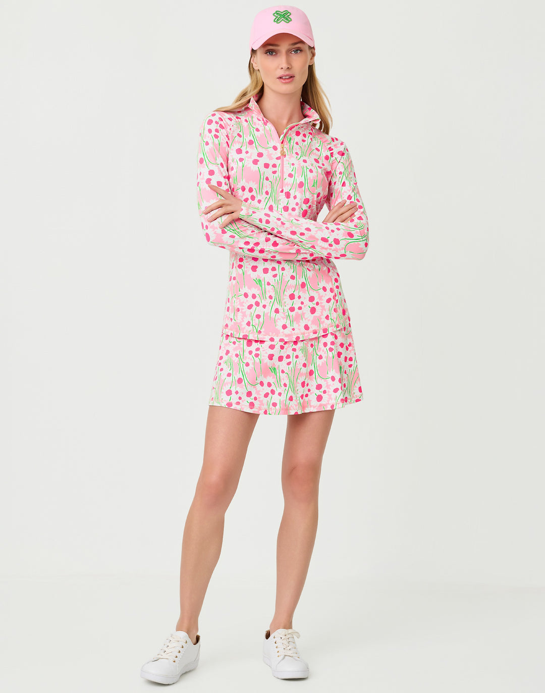 Justine Upf 50+ Half Zip - Conch Shell Pink Lil Sunny