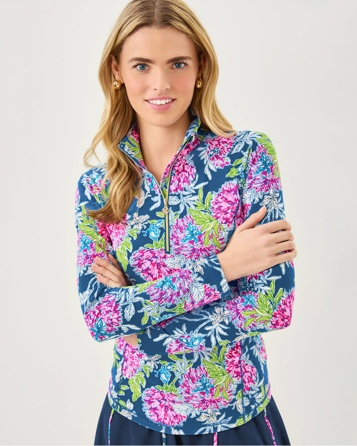 Justine Half Zip Upf 50+ - Multi Dahlialicious