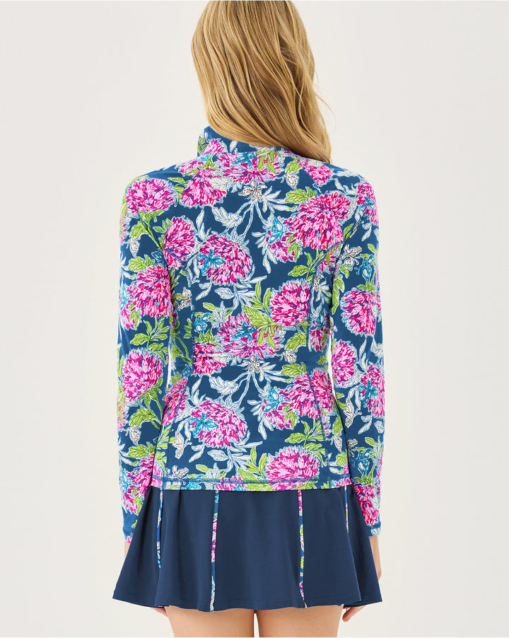 Justine Half Zip Upf 50+ - Multi Dahlialicious