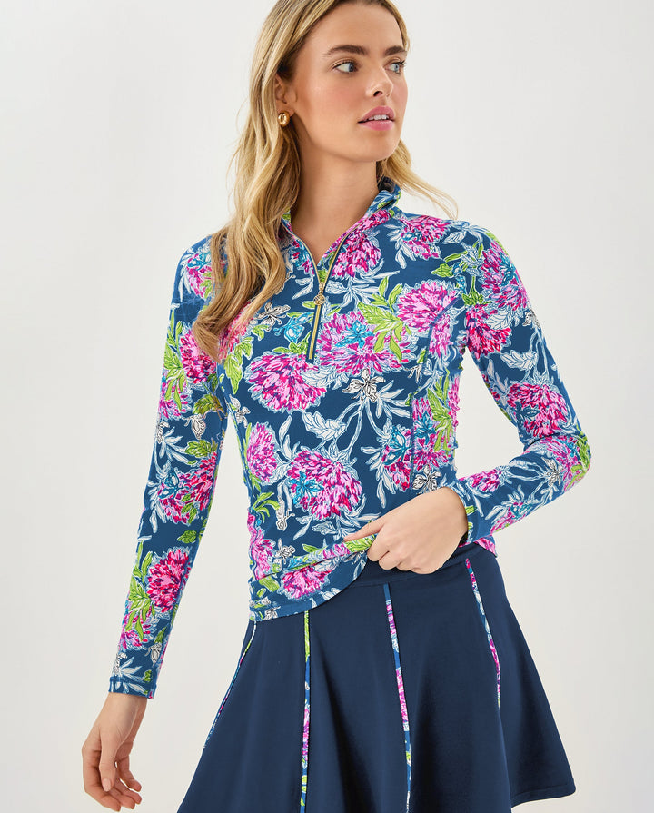 Justine Half Zip Upf 50+ - Multi Dahlialicious