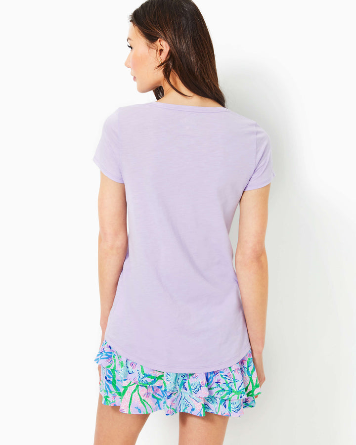 Etta Scoop Neck Top - Lilac Opal