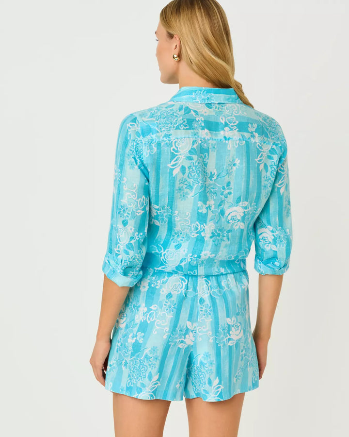 Sea View Linen Button Down Shirt