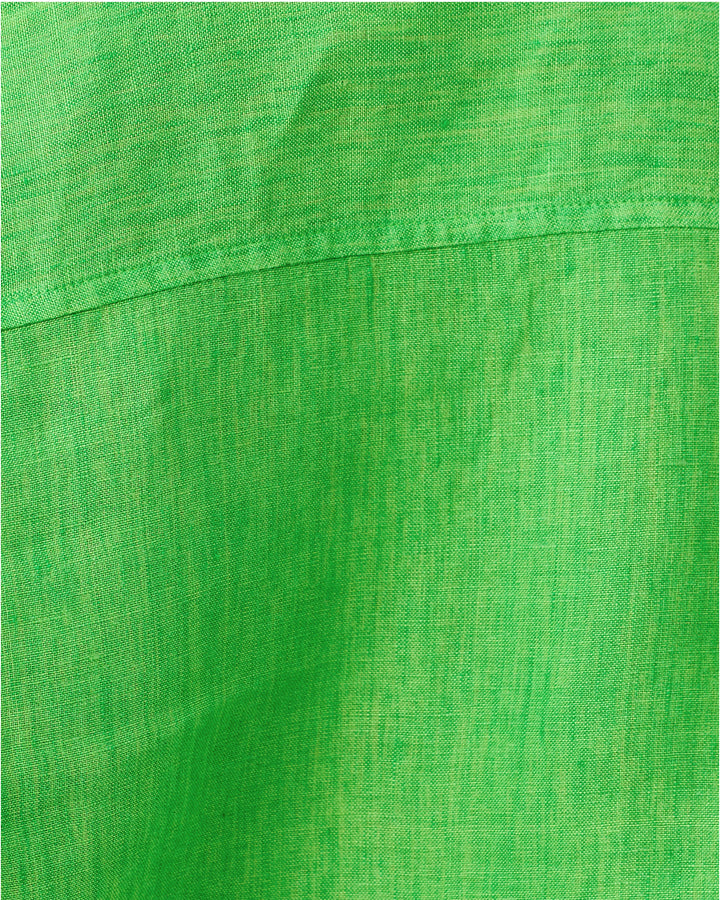 Sea View Linen Button Down - Ivy Green X Chateau Green
