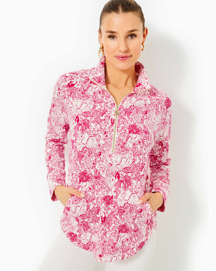 Upf 50+ Skipper Popover - Raspberry Rouge Animal Magnetism