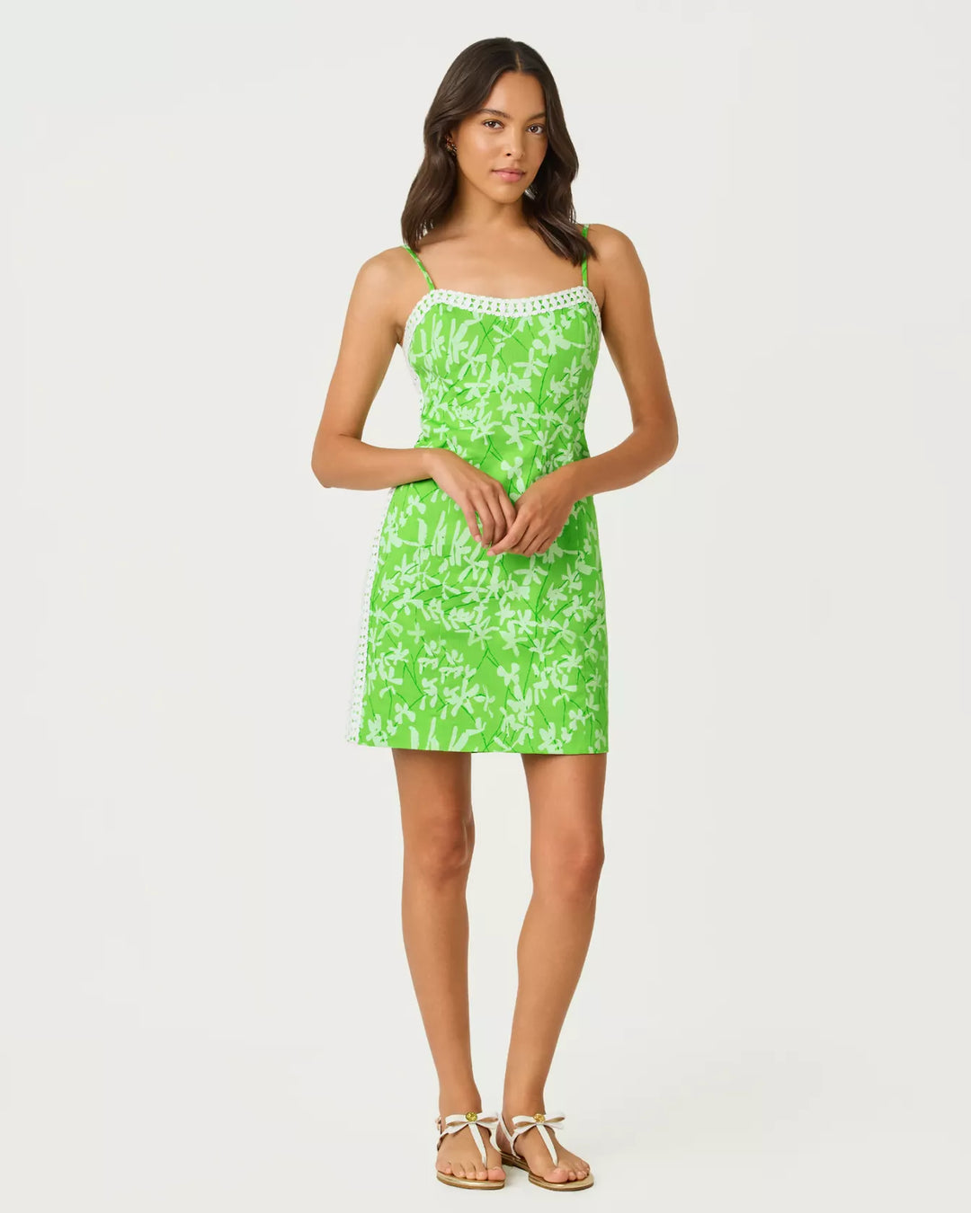 Shelli Stretch Dress Peppermint Palm Lou Shelli Stretch Dress Peppermint Palm Lou