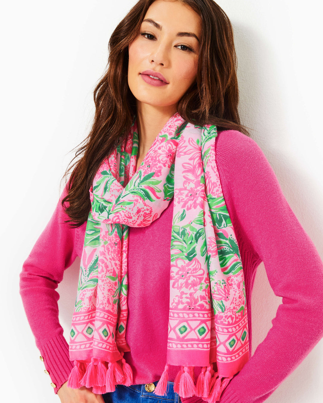 Resort Engineered Scarf - Conch Shell Pink Koala La La