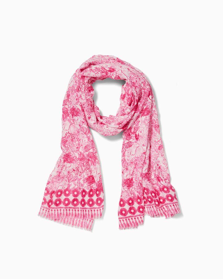 Resort Scarf - Raspberry Rouge Animal Magnetism