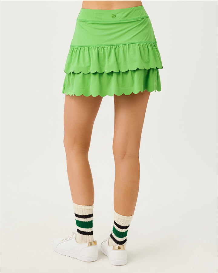 Miesha Upf 50+ Scallop Skort - Chateau Green