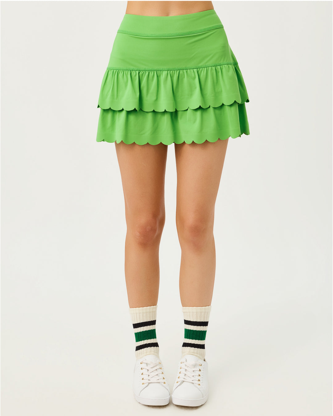 Miesha Upf 50+ Scallop Skort - Chateau Green