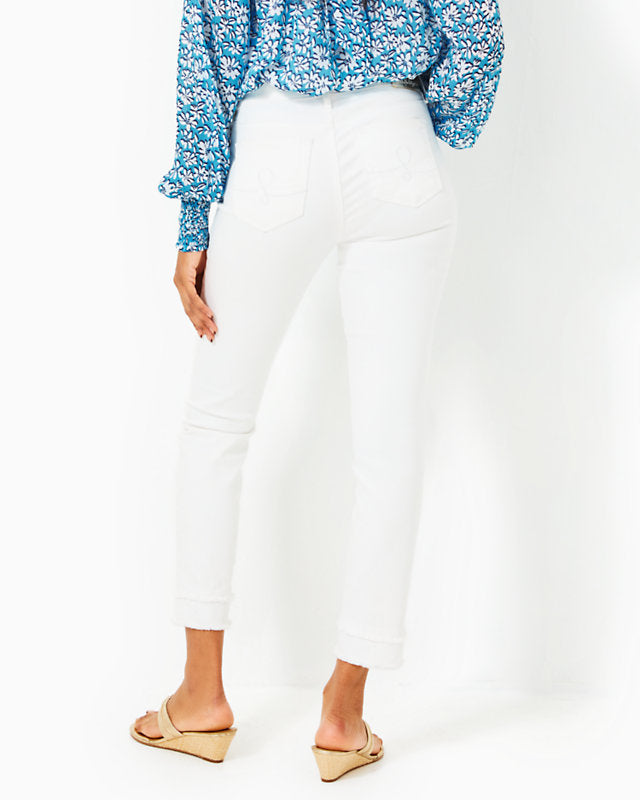 South Ocean High Rise Skinny Jean - Resort White