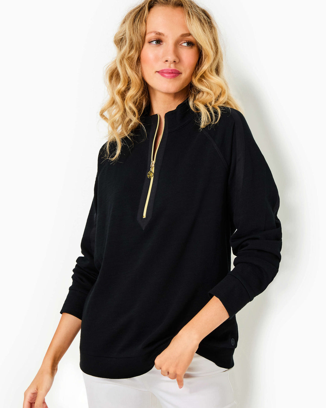 Luxletic Ashlee Half-Zip Pullover - Noir