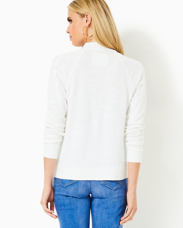 Luxletic Ashlee Half-Zip Pullover - Resort White