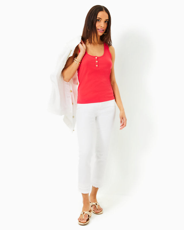 Sera Knit Top - Mizner Red