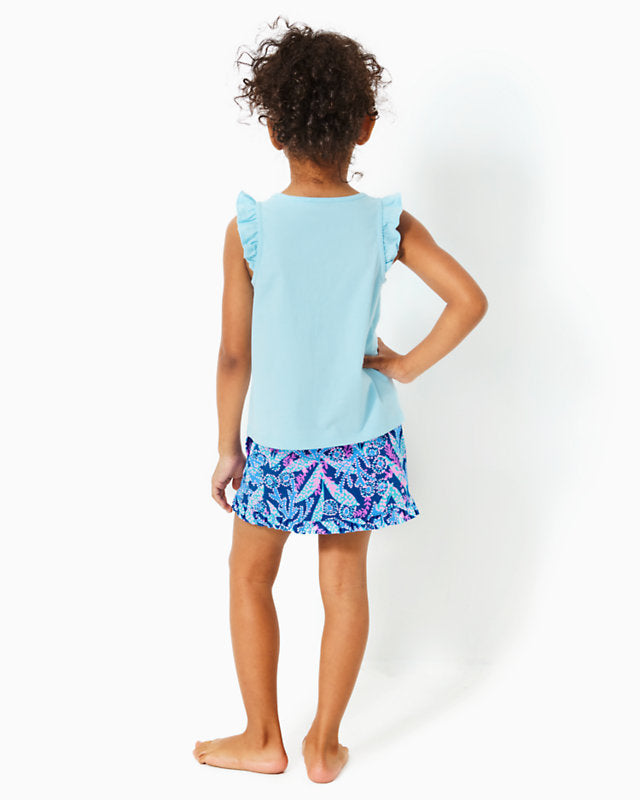 Mini Anika Skort Upf 50+ - Barton Blue