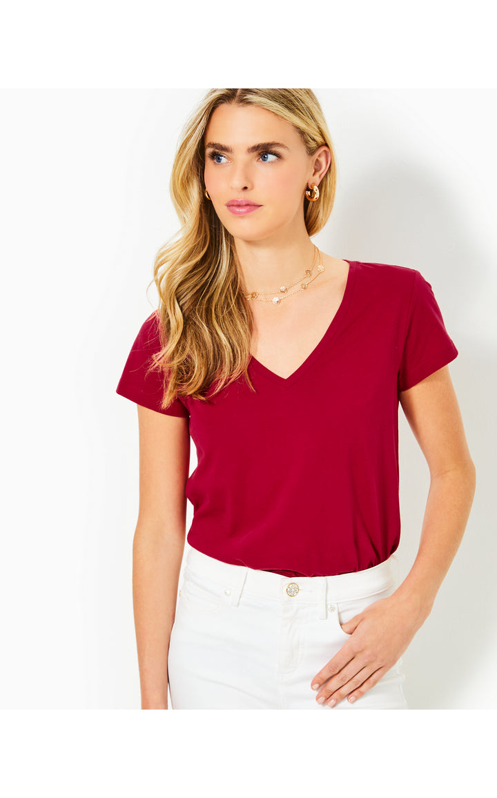 Meredith Tee - Malbec Red