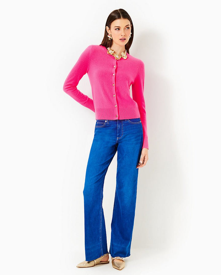 Fairley Cashmere Cardigan - Passion Fruit Pink