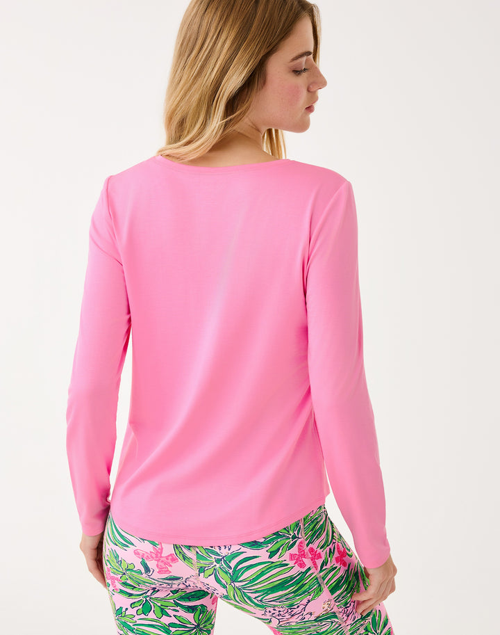 Westley UPF 50+ Long Sleeve Tee - Confetti Pink