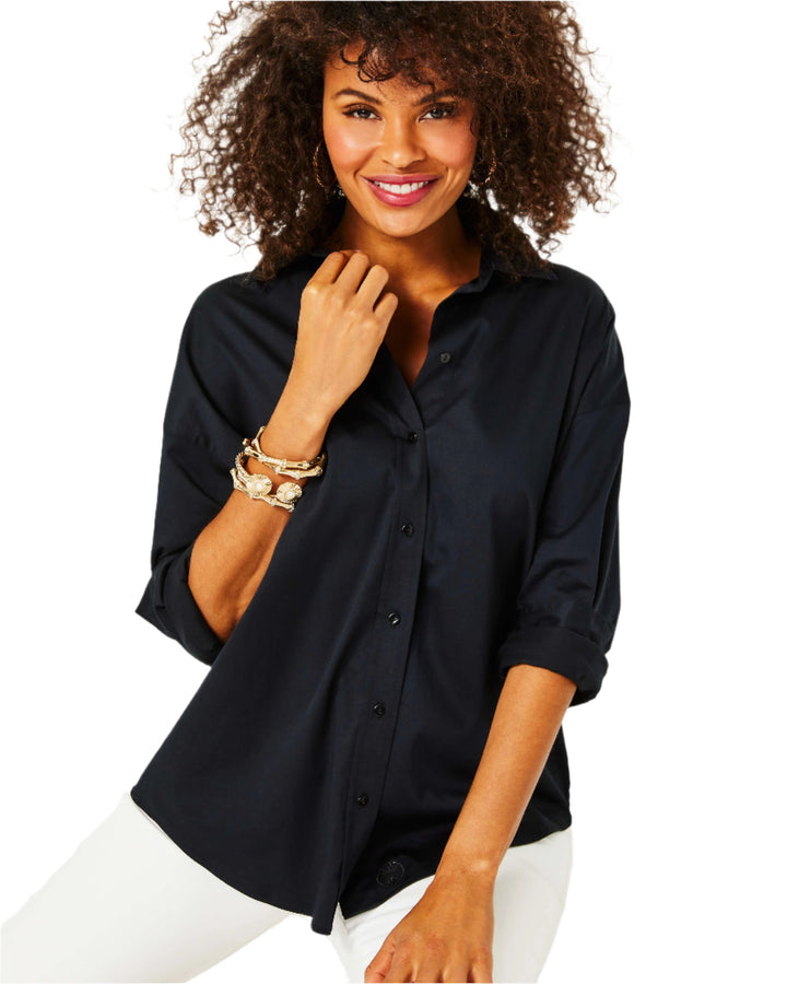 Stevey Relaxed Button Down Stretch Shirt