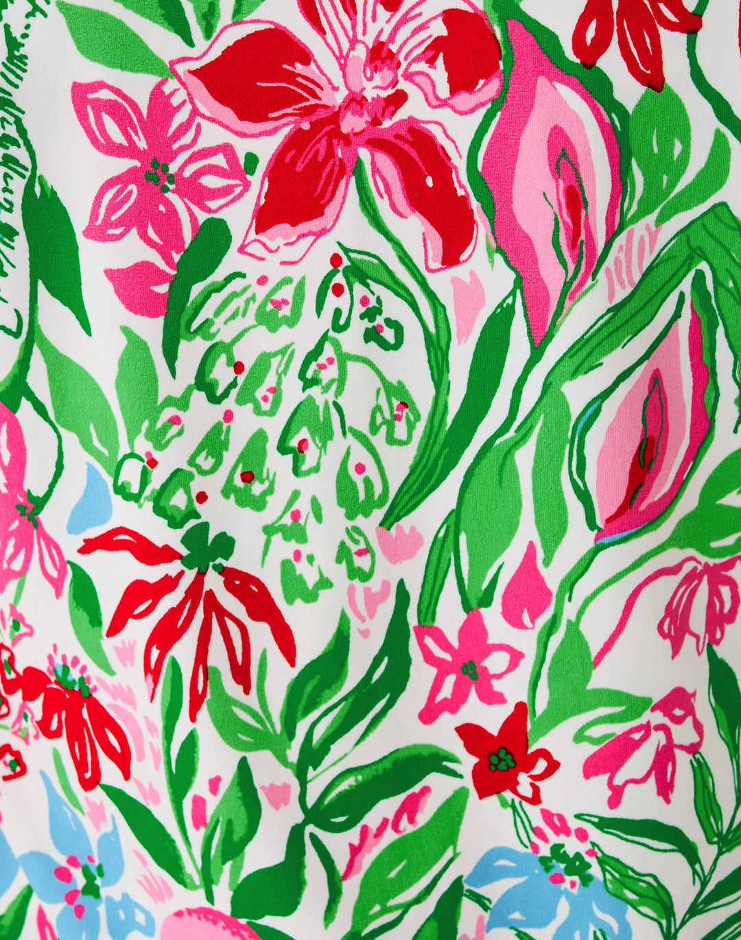 Pajama Knit Longsleeve Button-up Top - Multi Glowing Gardens