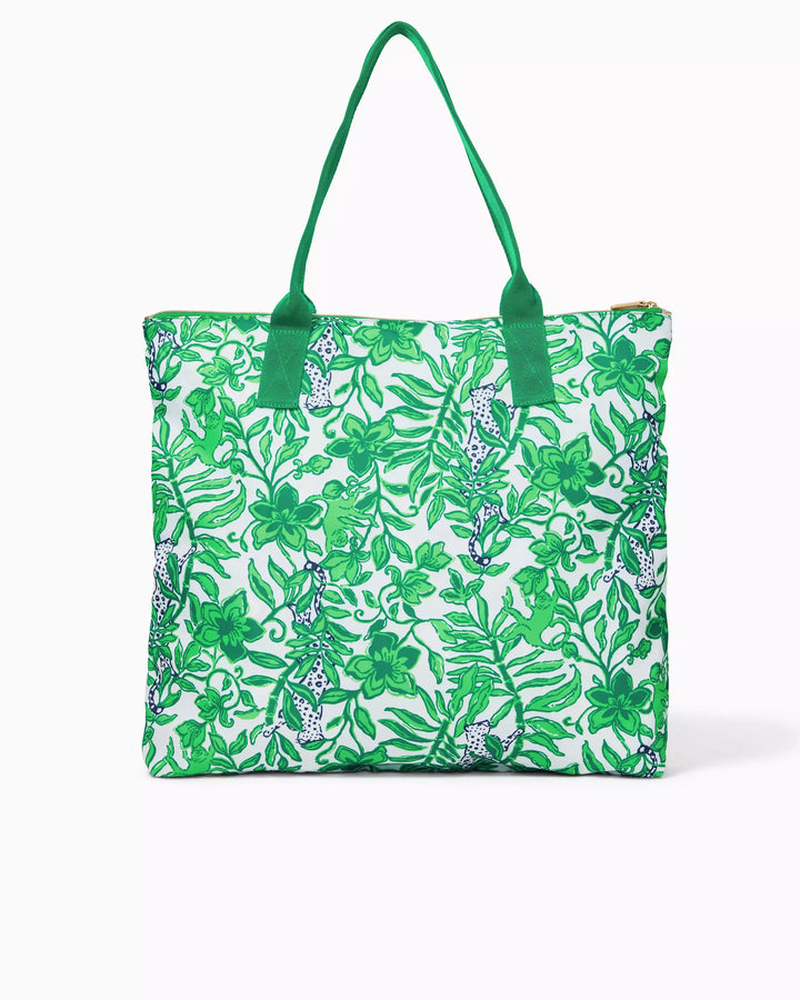 Piper Packable Tote - Fiddle Leaf Green Lil Escape Plan