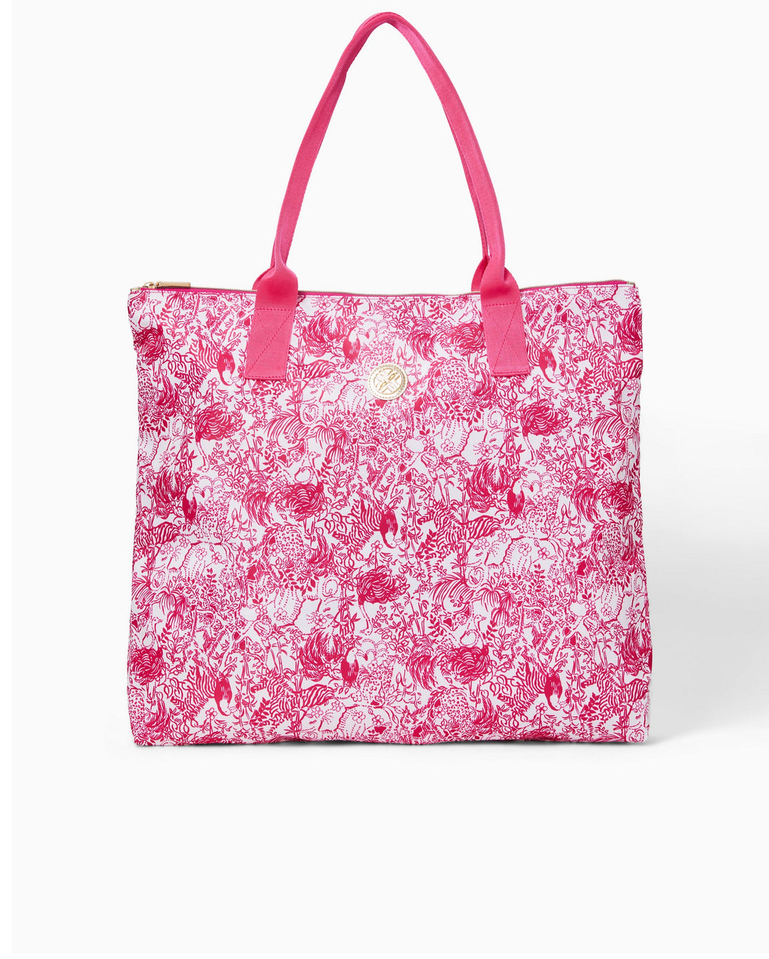 Piper Packable Tote - Raspberry Rouge Animal Magnetism