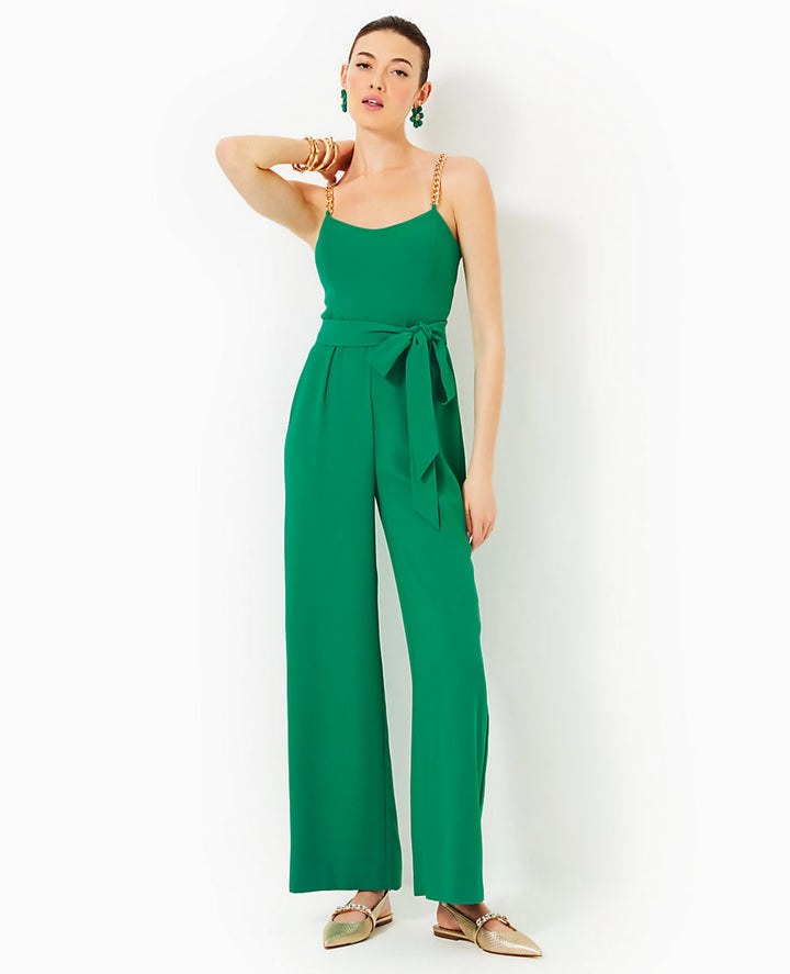 Zemira Sleeveless Jumpsuit - Fiddle Leaf Green