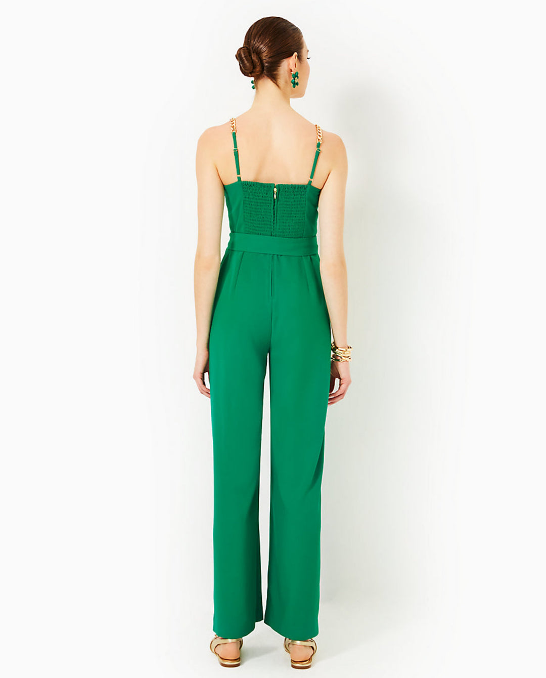 Zemira Sleeveless Jumpsuit - Fiddle Leaf Green