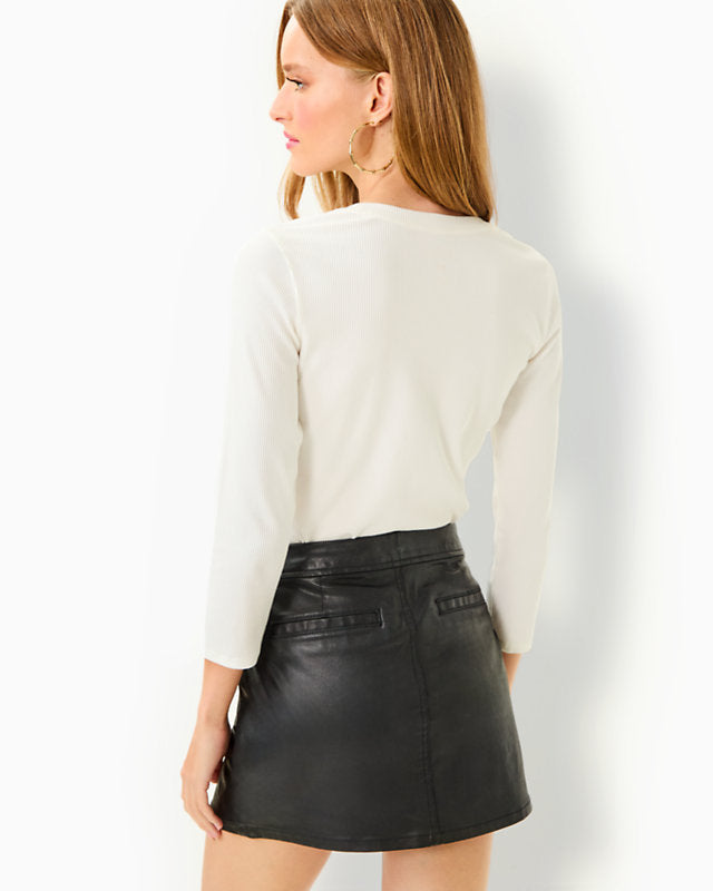 Colette Stretch Coated Skirt