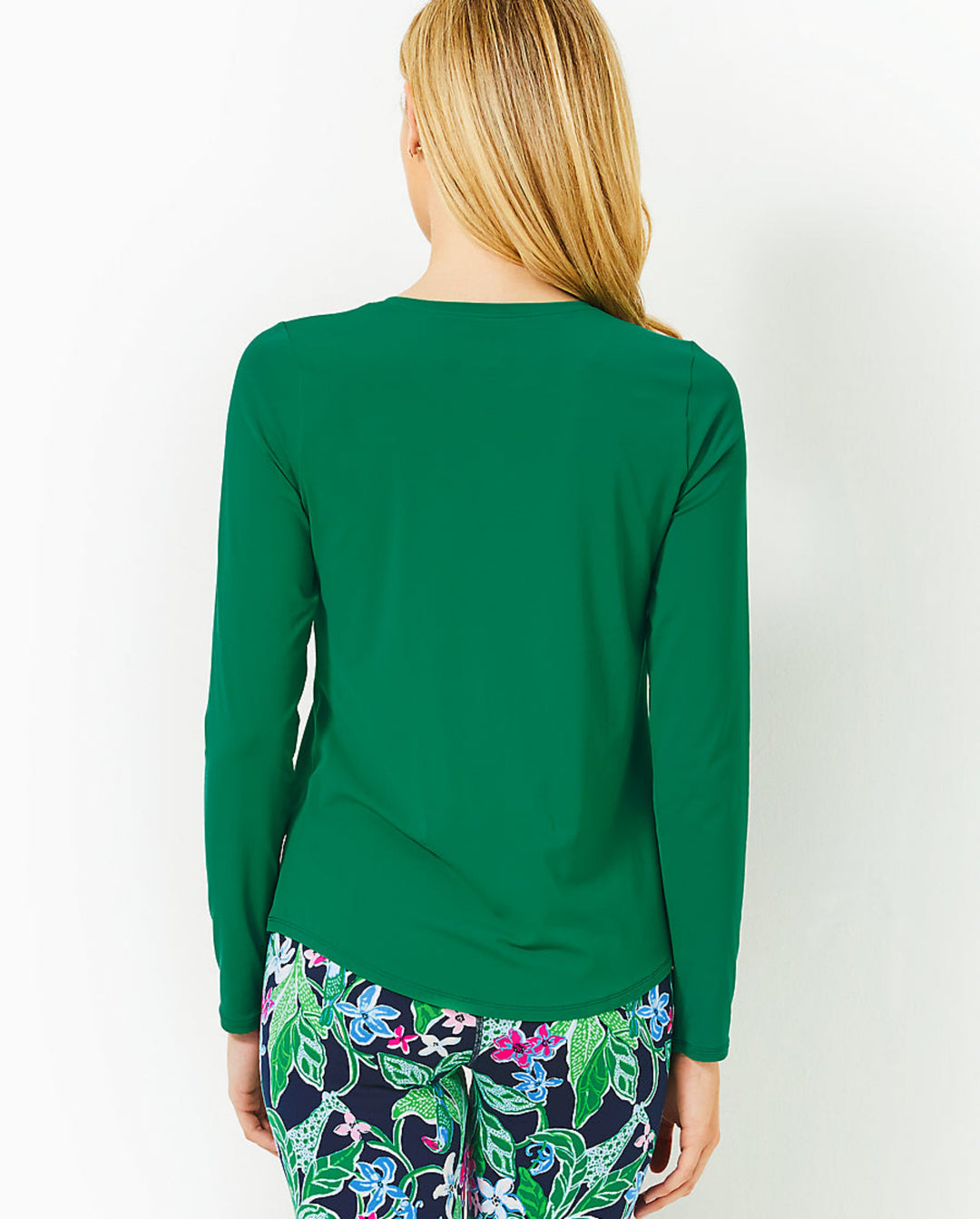 UPF 50+ Luxletic Westley Long Sleeve Active Tee - Fiddle Leaf Green