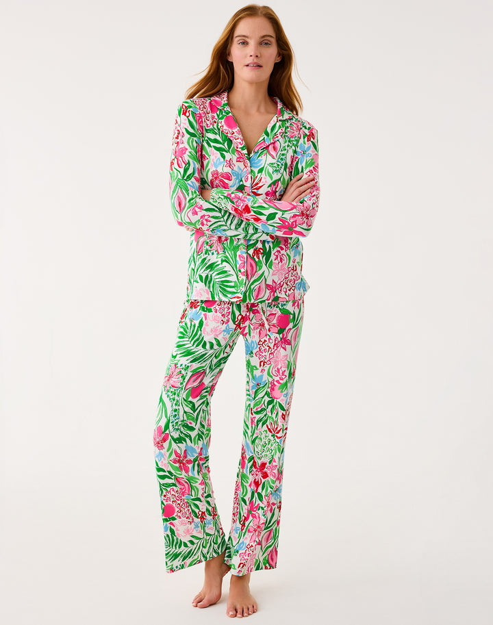 Pajama Knit Pant - Multi Glowing Gardens