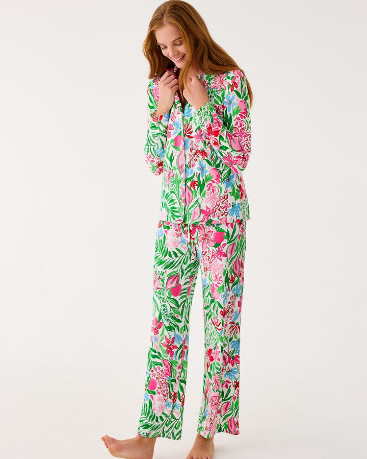 Pajama Knit Pant - Multi Glowing Gardens