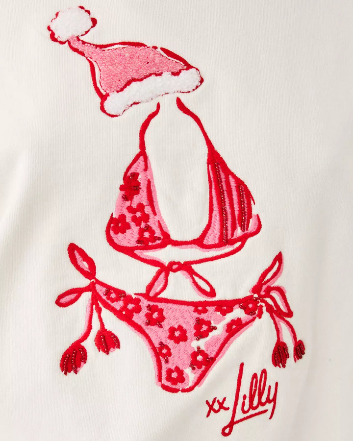 Ballad Long Sleeve Sweatshirt - Coconut Festive Frocks Embellishment