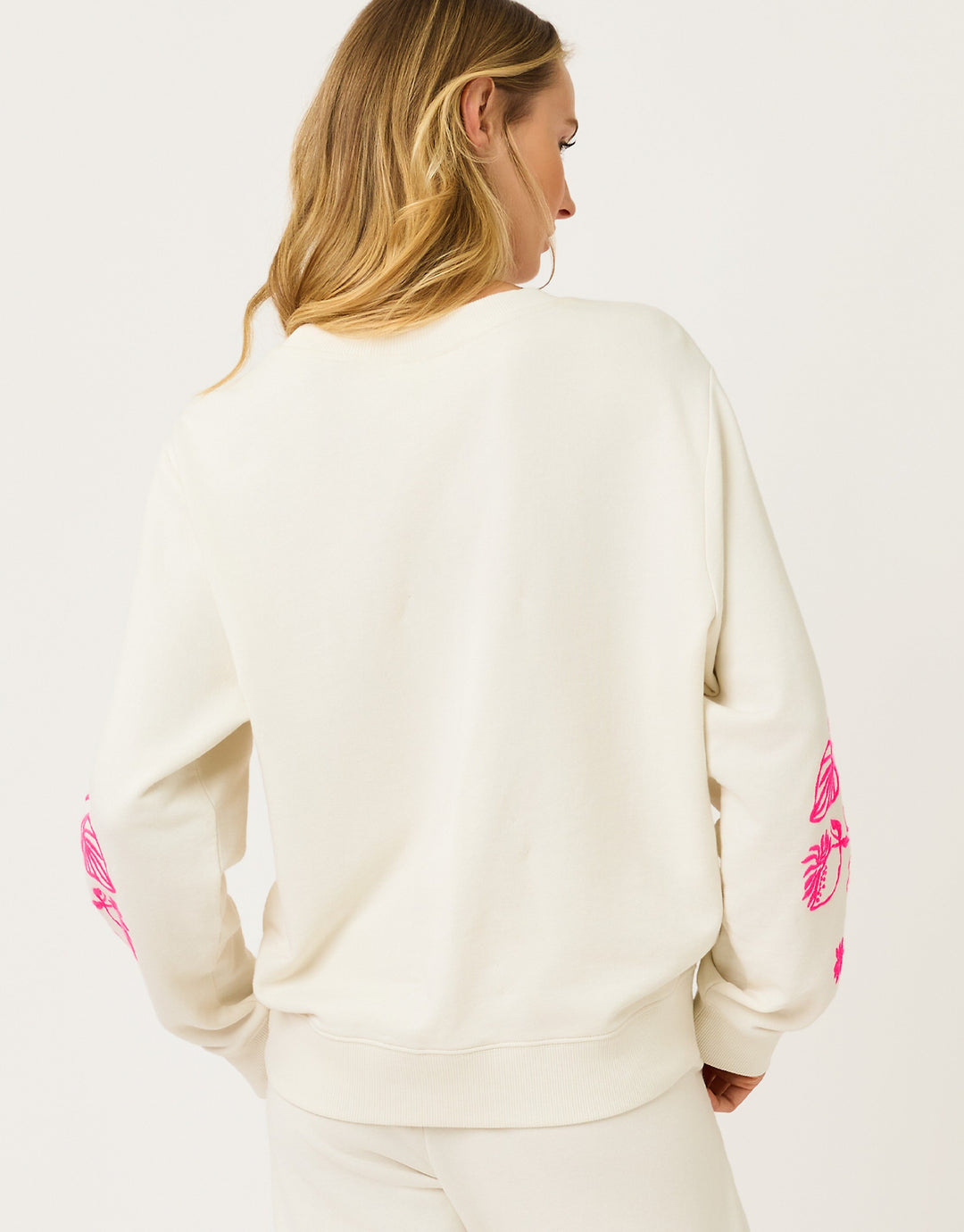 Ballad Long Sleeve Sweatshirt - Coconut Safari Social Embroidered