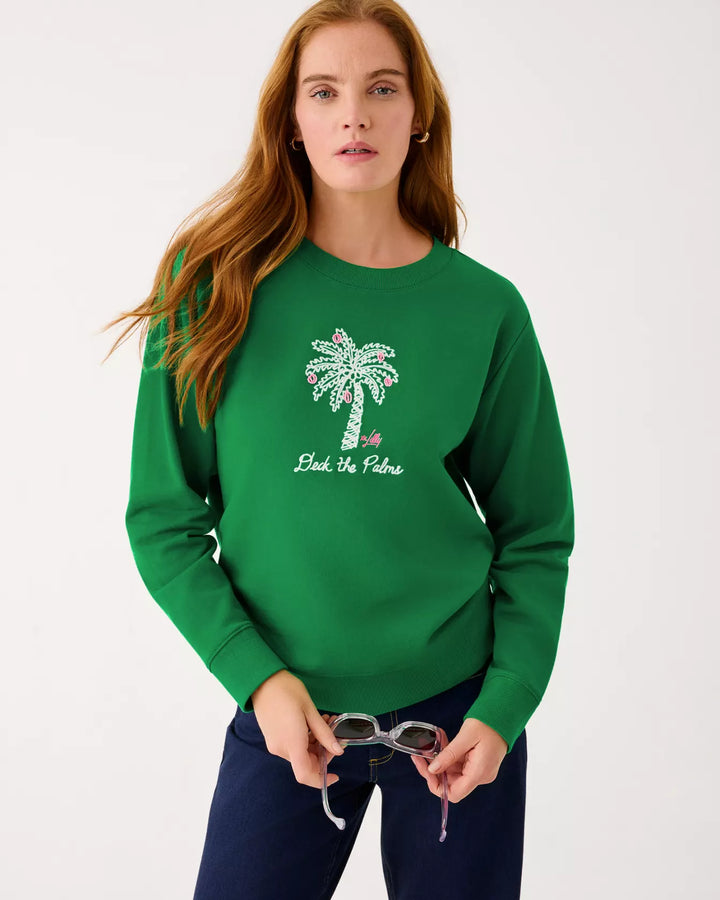 Ballad Long Sleeve Sweatshirt - Multi Deck The Palms Embroidery