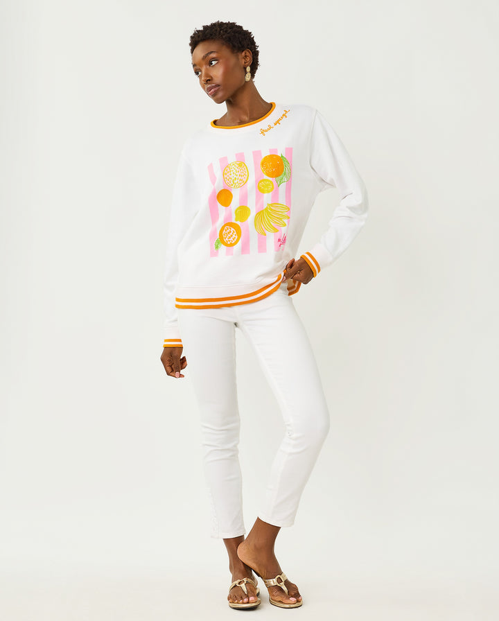 Ballad Long Sleeve Sweatshirt - Multi Fresh Squeezed Embroidery