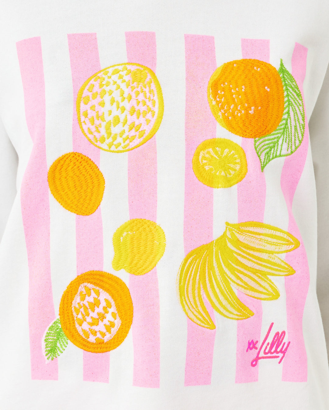 Ballad Long Sleeve Sweatshirt - Multi Fresh Squeezed Embroidery